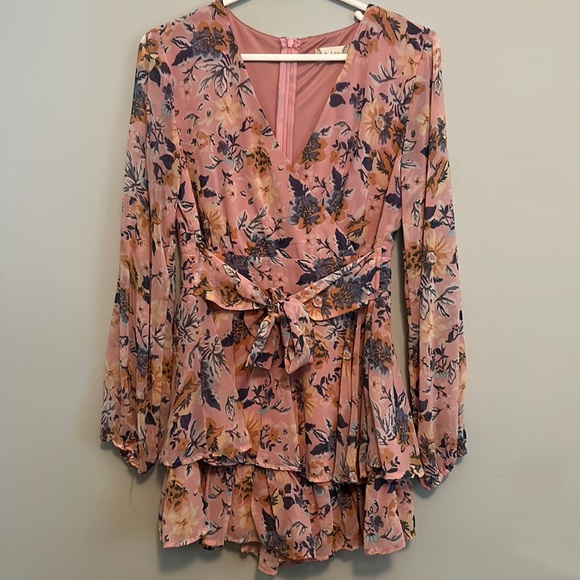 Altar'd State Pants - NWOT altard state floral long sleeve romper